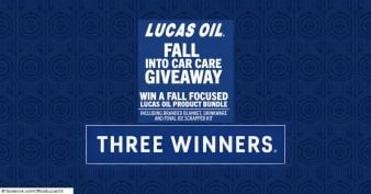 Lucas Oil - Fall Into Car Care Giveaway